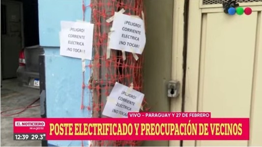 Vecinos de barrio Abasto denunciaron que un poste está electrificado