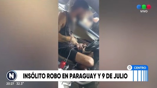 Insólito robo: encontró en su auto a ladrón cargando un teléfono celular