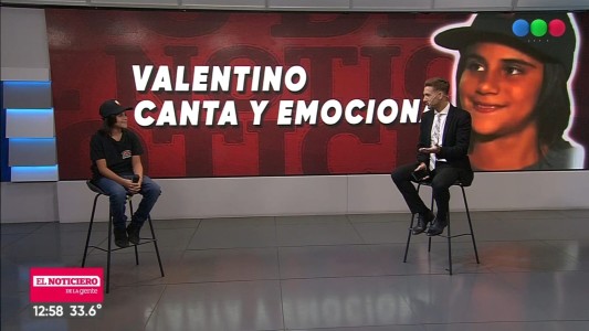 Valentino, el chico de 14 años que cautiva con su voz y es furor en redes sociales