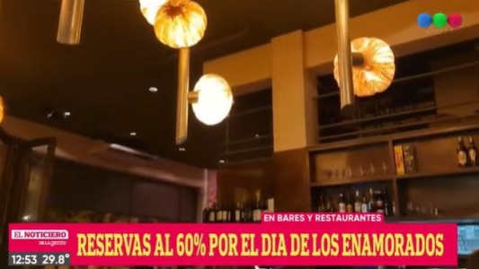 Reservas al 60% en bares y restaurantes por el día de los enamorados