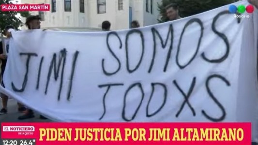 Nueva marcha de familiares y amigos de Jimi Altamirano reclamando justicia