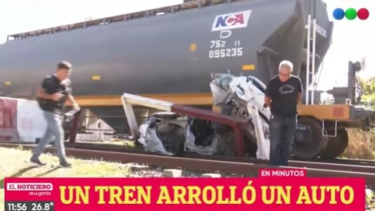 Siniestro vial: un joven impactó contra un ferrocarril en las vías y Araoz
