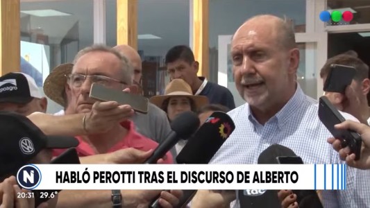 Perotti habló tras los anuncios del presidente para Rosario