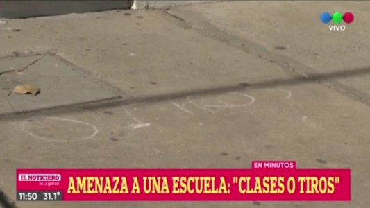 “Clases o tiros”: la amenaza a una escuela de zona norte