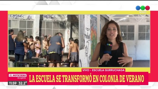 Por el calor, a la escuela en malla y ojotas