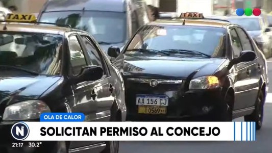 Taxistas, entre medidas por el calor y pedido de aumento de la tarifa
