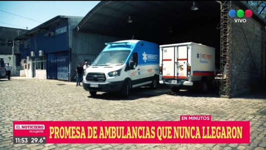 Desde el SIES denuncian que les prometieron ambulancias que nunca llegaron