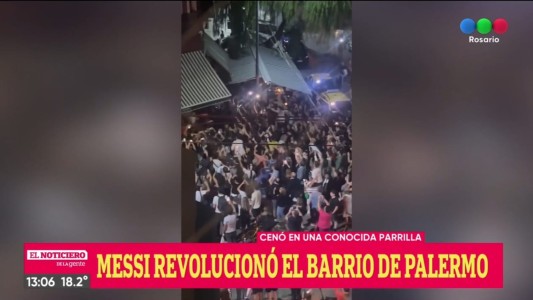 Messi cenó con su familia en una parrilla y revolucionó a los hinchas en Palermo