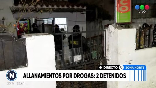 Allanamientos, drogas y dos mujeres detenidas en zona norte