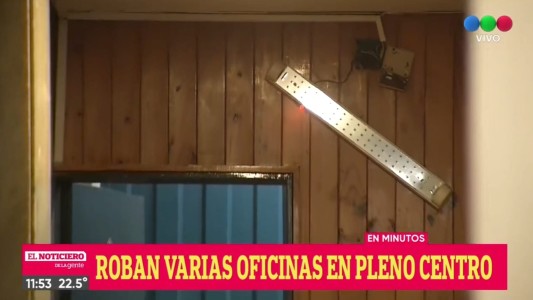 Desvalijaron varias oficinas de un edificio en pleno centro