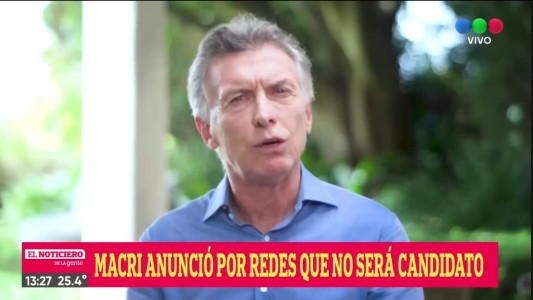 Macri: "No seré candidato en la próxima elección"