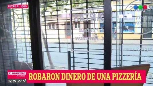 Forzaron la reja, rompieron los vidrios y robaron en una pizzería