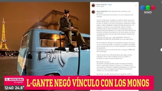 El Concejo le quitó a L-Gante la distinción y el cantante 420 hizo su descargo