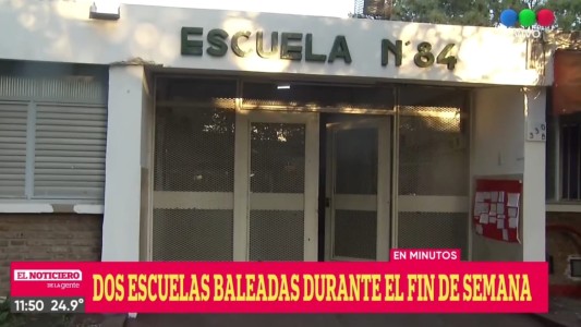 Balearon dos escuelas este fin de semana y Amsafé llamó a movilizarse contra la violencia