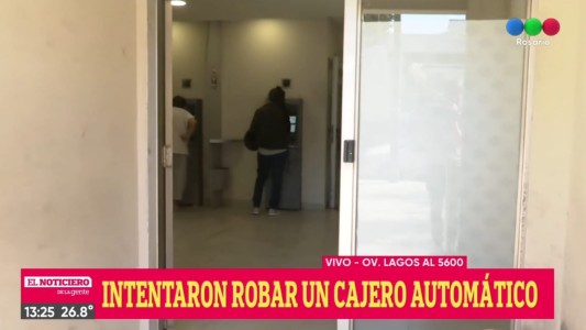 Intentaron robar un cajero automático del Banco de Santa Fe