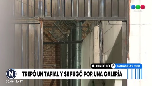 Caos y conmoción por un detenido que se escapó de la comisaría