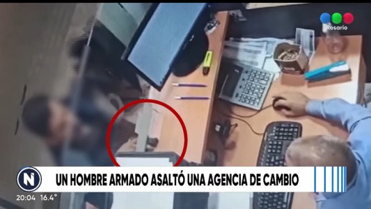 Ladrón solitario robó a mano armada en agencia de viajes del centro rosarino