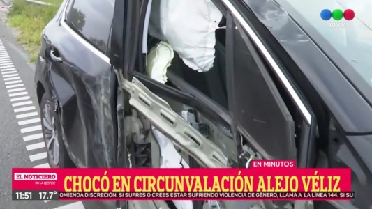 Central: el delantero Alejo Véliz sufrió un accidente automovilístico