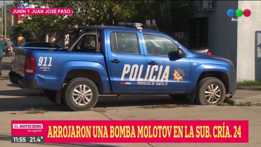 Arrojaron una bomba molotov frente a una comisaría de Empalme Graneros