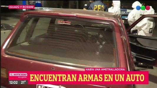 Iban en auto con una ametralladora: un detenido y dos prófugos