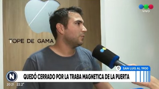 Entró a robar a un local con un arma de juguete y quedó encerrado