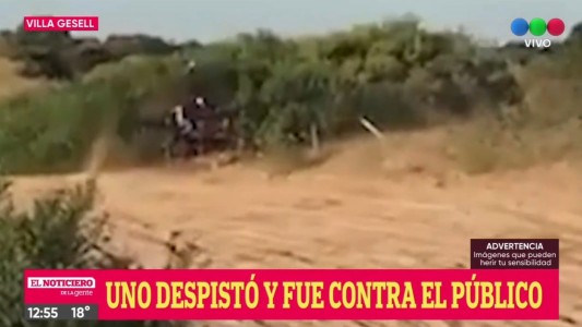 Fue a ver una carrera de areneros en Villa Gesell, despistó un vehículo y lo mató