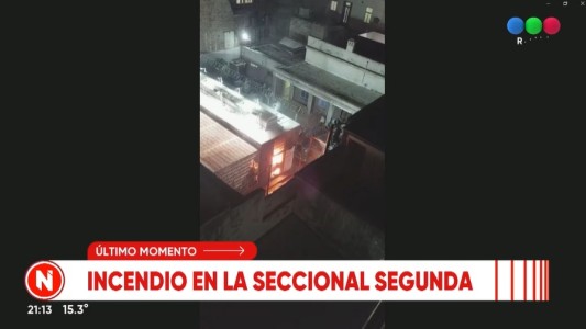 Motín de presos e incendio en calabozos de comisaría céntrica