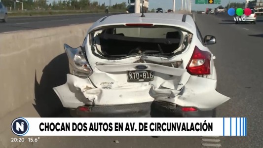 Se le bloqueó el auto y lo chocaron de atrás en Circunvalación