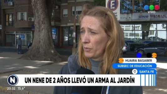 Encontraron un arma en la mochila de un niño de 2 años en Santa Fe