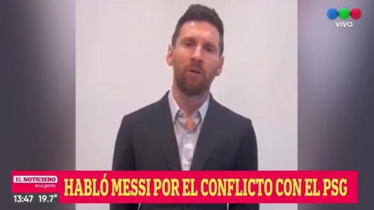 "Pido perdón": el mensaje de Messi al PSG