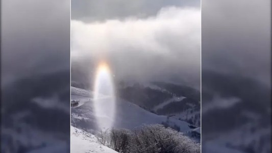 Video: misteriosa aparición de un círculo luminoso en Bariloche despierta terror y asombro