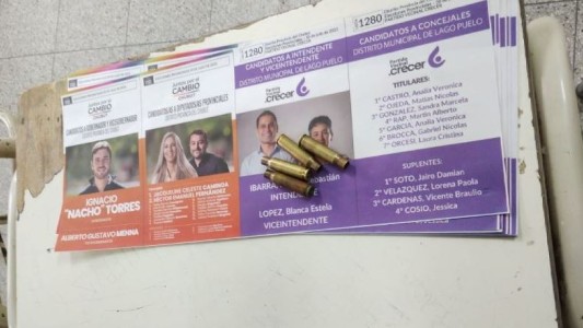 Chubut: encontraron cuatro balas en una boleta opositora