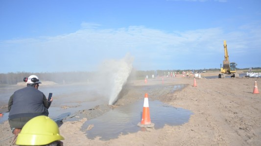 Gasoducto: terminó la primera etapa de la perforación para el cruce de la laguna