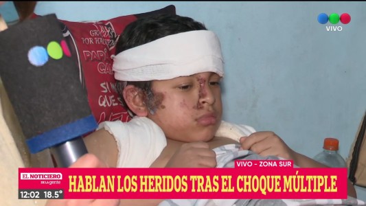 El día después: habló la familia que formó parte del choque múltiple