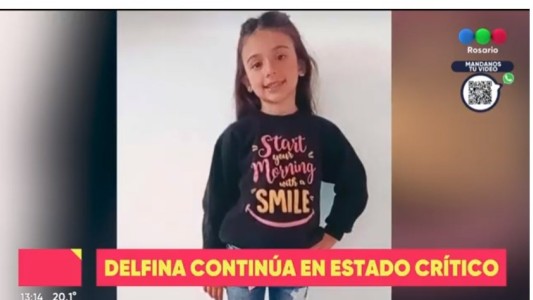 El parte médico actual de Delfina, herida en el choque múltiple, es reservado y grave