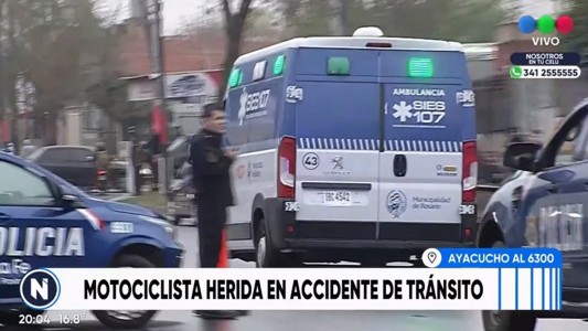 Motociclista resbaló y terminó debajo de un camión en zona sur