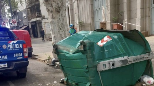 Chocó contenedor y dio positivo de narcolemia: medio millón de pesos de multa