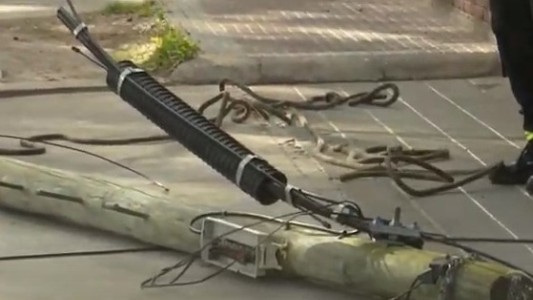 Robaron dos cuadras de cables en Rueda y Dorrego y dejaron sin servicios al barrio