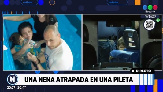 Niña de 5 años estuvo tres horas con el brazo atascado en el filtro de una pileta