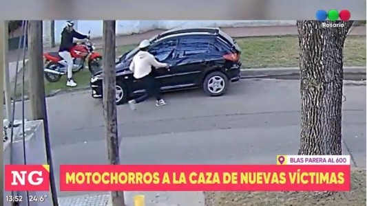 Motochorros al acecho: le forcejearon la puerta del auto pero se dio cuenta y aceleró