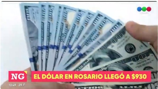 Récord absoluto: el dólar blue en Rosario llegó a $930