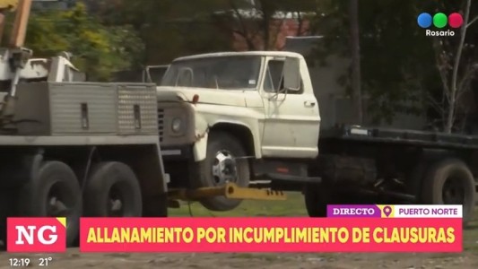 Desmantelaron construcciones irregulares en espacios públicos frente a Puerto Norte