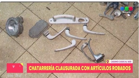 Clausuraron una Chatarreria de zona sur donde encontraron elementos robados
