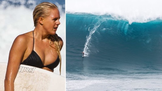 Récord Guinness: una australiana surfea la ola más alta sin ayuda de un jet-ski