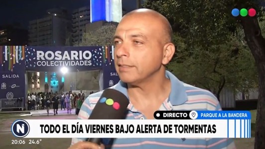 Rosario bajo alerta amarilla por viento y lluvia para las próximas horas