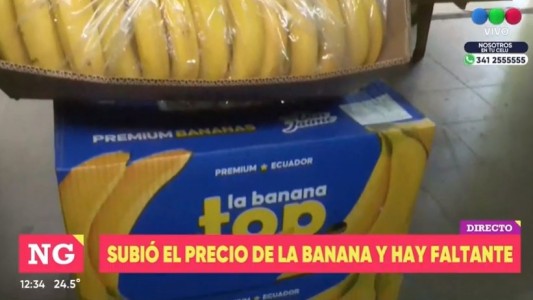Se disparó el precio de la banana y hay faltante