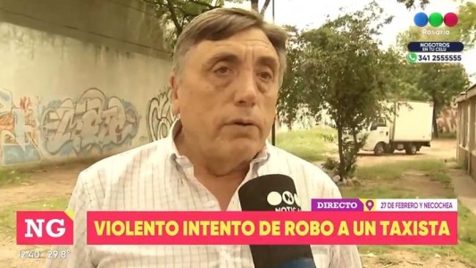 Violento intento de robo a un taxista atacado a piedrazos