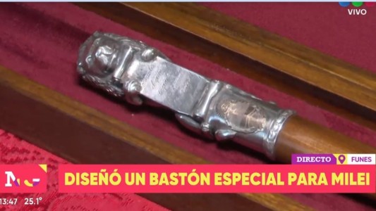 El orfebre Santiago Marseli diseñó el bastón presidencial que podría usar Javier Milei