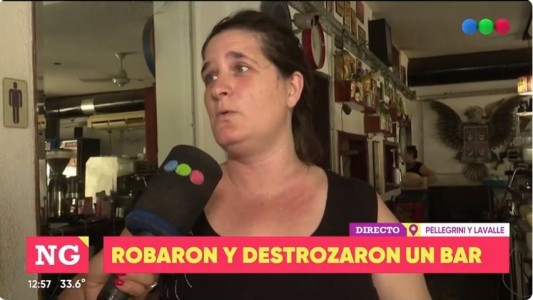 Robaron y destrozaron el tradicional bar de Pellegrini y Lavalle