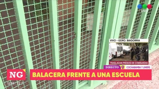 También balearon una escuela en zona Oeste